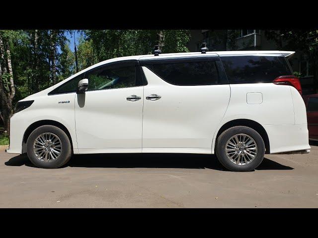 Ч5. Подготовка к дороге. Alphard Hybrid AYH30. Увеличение клиренса. 225/65/17+проставки в круг 2см.