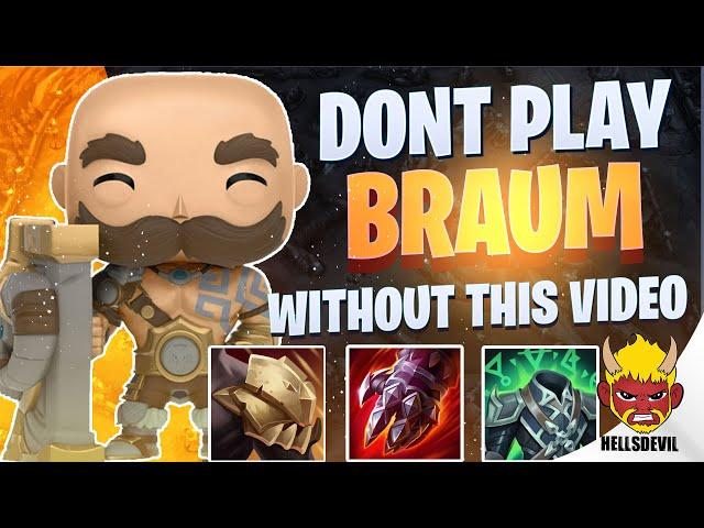 WILD RIFT | DONT PLAY BRAUM WITHOUT THIS VIDEO!  | Braum Gameplay | Guide & Build