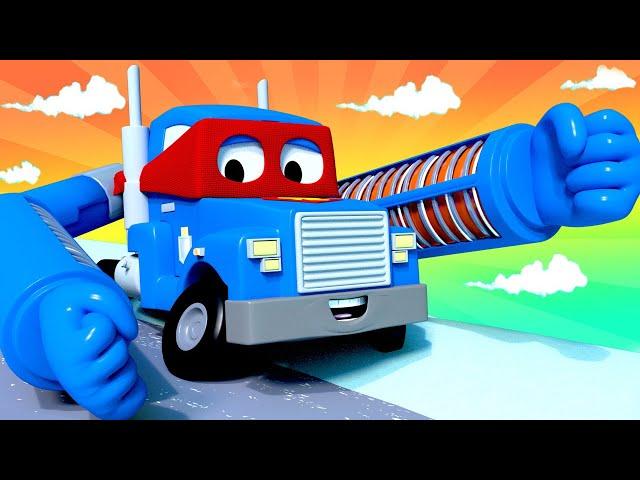 Carl der Super Truck - Der Heizstrahler Lastwagen - Lastwagen Zeichentrickfilme für Kinder  