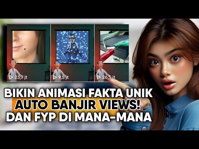 Cara Bikin Animasi Fakta Unik Yang Sedang Viral Di FYP TikTok - Tutorial Konten Kreator Pemula