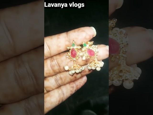 earrings#collection  #ytviralvideo #youtubeshorts #lavanya telugu ammai