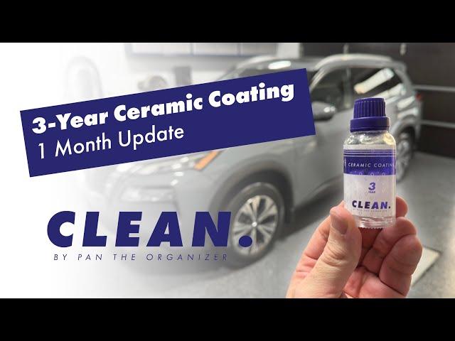 CLEAN By Pan 3-Year Ceramic Coating: 1 MONTH UPDATE!