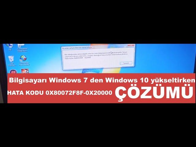 Hata Kodu 0x80072f8f 0x20000 ÇÖZÜMÜ !! Windows 7 den Windows 10 yükseltirken bir hata oluştu 2022