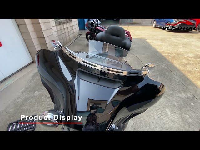 Installation of VEISUTOR Windshield Trim for Harley Street Glide 2014 to 2023 Accessories