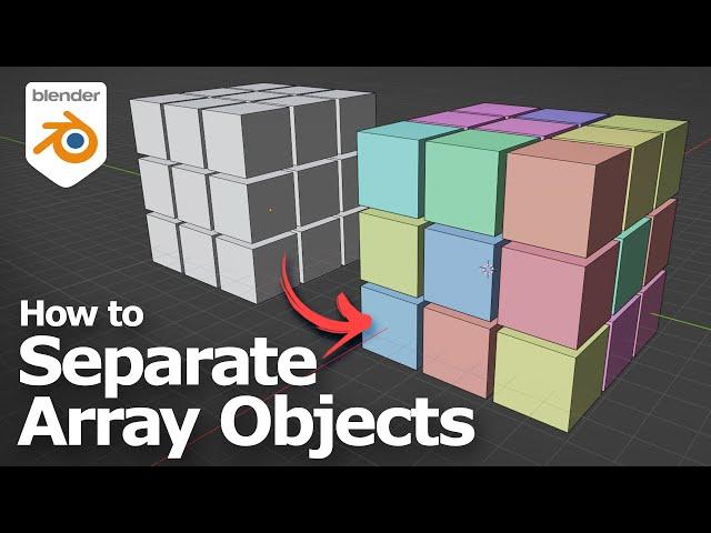 Blender Separate Array Objects and Apply Array Modifier