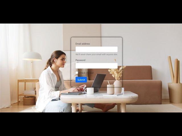 Amazing Transparent Login Form In HTML and CSS |Bootstrap 5 | Make Sign In Form Design #html #css