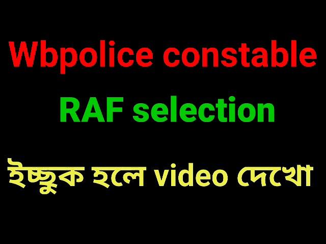 Wbpolice RAF selection process ||white Eagle 140