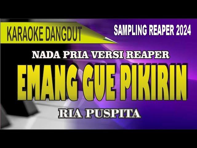 Karaoke Emang gue pikirin (nada pria) - Ria puspita