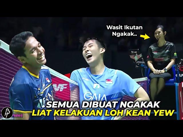 Penonton Dibikin Ngakak..!! Lucunya Loh Kean Yew Saat Ejek Chico di Indonesia Open 2023