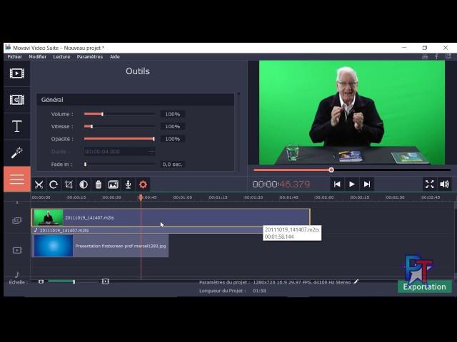 Movavi Video Green screen chromakey