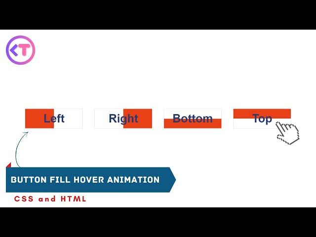 Buttons Hover Slide Animation Left Right Bottom Top | CSS button animations