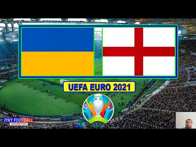 PES 2021 - Ukraine vs England 1/4 final UEFA EURO 2021 - Full Match HD