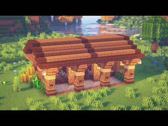 Minecraft | How to Build a Horse Stable