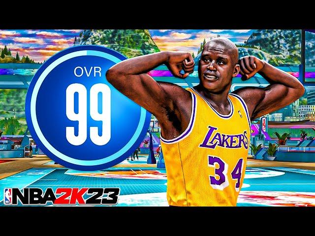 99 OVR SHAQUILLE O'NEAL CENTER BUILD is OVERPOWERED (NBA 2K23)