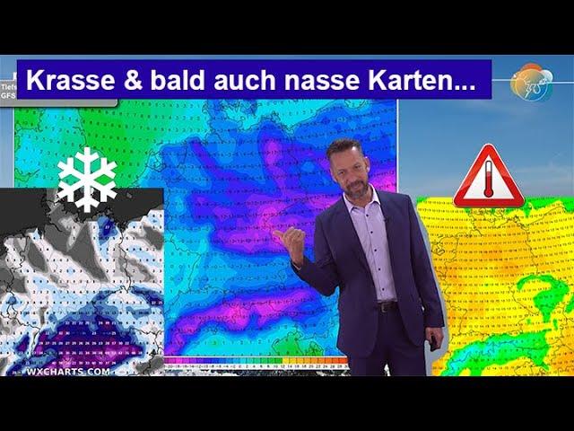 Krasse & bald auch nasse Karten! Von sehr mild bis schneereich & kalt.