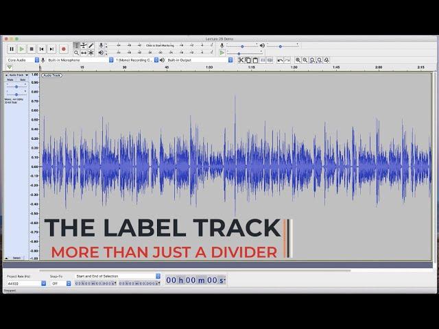 The Audacity Label Track