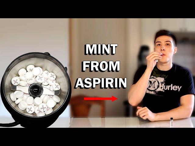 Turning aspirin pills into mint flavor