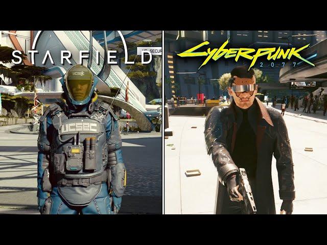 Starfield VS. Cyberpunk 2077 - AI & Physics Comparison