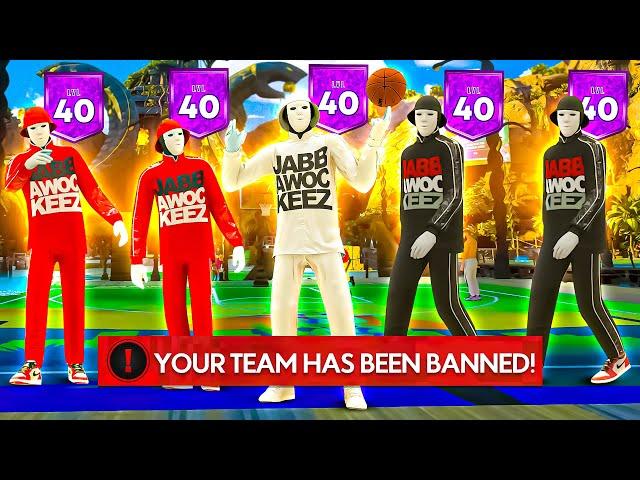 5 LEVEL 40 UNDERCOVER MASCOTS TAKEOVER THE PARK IN NBA2K23 (WE ALL GOT BANNED)