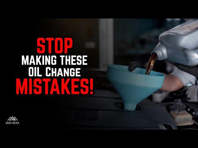 6 Costly Oil Change Mistakes Every Car Owner MUST Avoid!