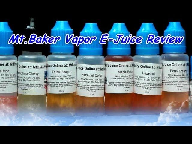 Mt Baker Vapor E-liquid Review (19 Flavors)