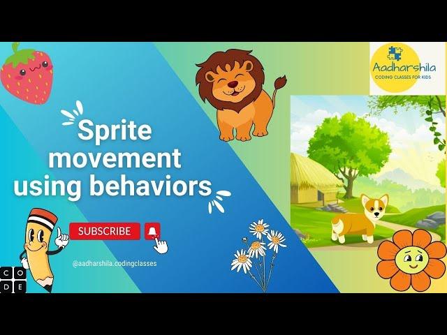 Sprite movement using behaviors - Sprite lab (CODE.ORG)