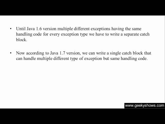 188. Catching Multiple Exceptions or Multiple Catch in Java Programming (Hindi)