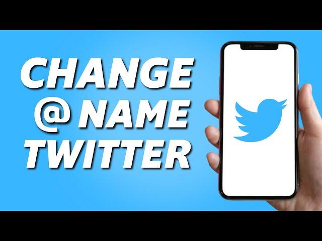 How to Change @ on Twitter Mobile! (2025)