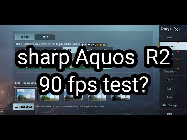 Sharp Aquos R2 ️ 90Fps test   QAZI SAEED GAMING