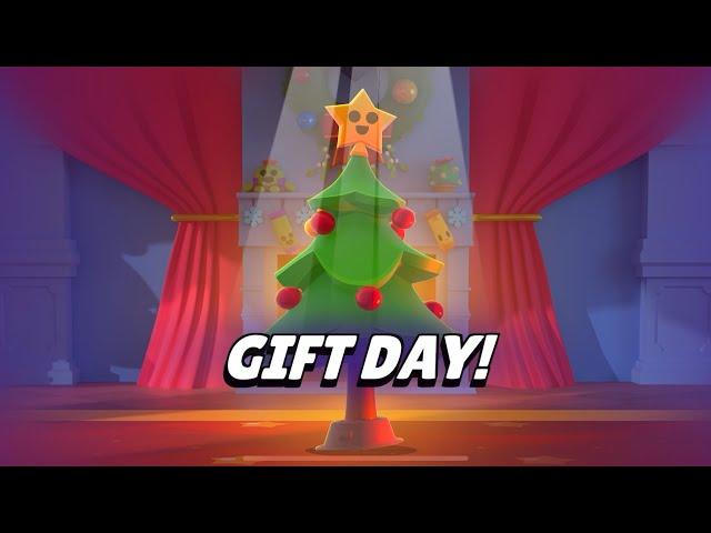 GIFTS DAYMEGA TREE LEGENDARY FREE REWARDS BRAWL STARS NEW UPDATE