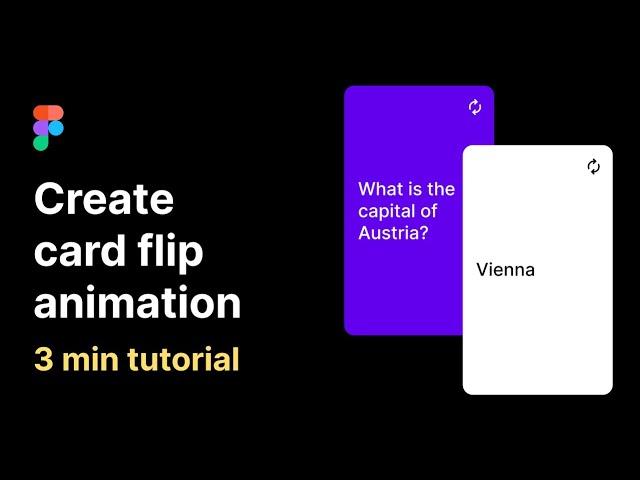 Create card flip animation in Figma