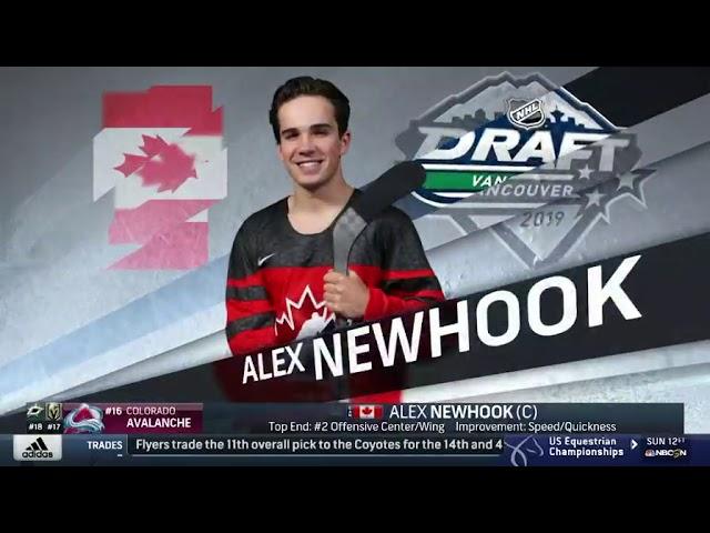 Avalanche draft F Newhook No. 16   Jun 21,  2019