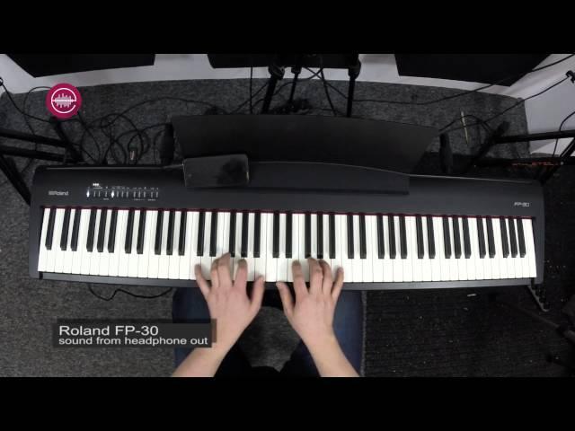 Roland FP 30 demo  - Grand Piano sounds SuperNATURAL Piano