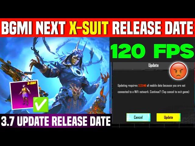 Why BGMI New X-Suit is a Game Changer | Bgmi 3.7 update 120 fps | Pubg/Bgmi 3.7 Update Release Date