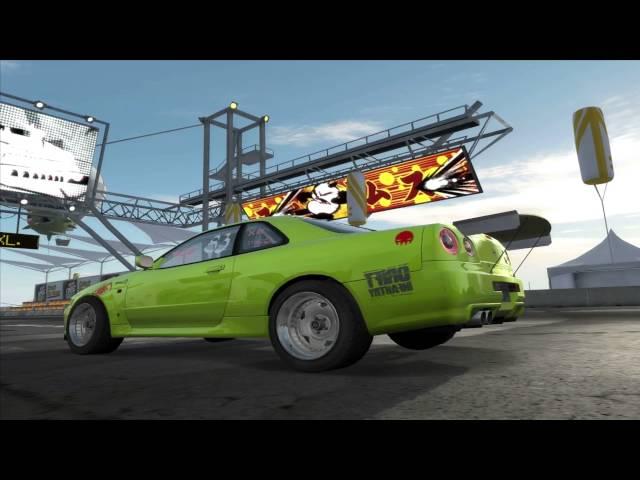 Need For Speed ProStreet - 1/2 Mile Drags With and Without Clutch with Nissan Skyline GT-R R34