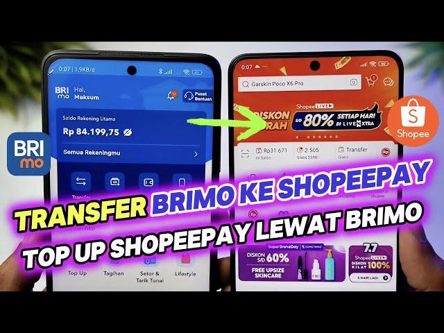  TERBARU! Cara Transfer BRImo ke ShopeePay || Top Up Saldo ShopeePay Lewat BRImo