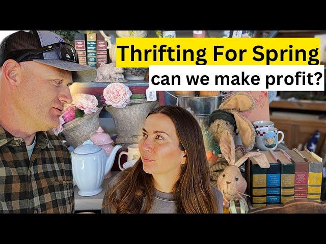 Thrifting For Spring Home Decor - how to thrift for a profit - day in the life shop tour - reselling