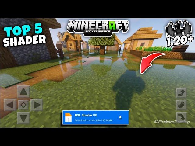 Top 5 Best Shaders For Minecraft Pe 1.20 Render Dragon || Shaders For Mcpe Minecraft Pe/Be