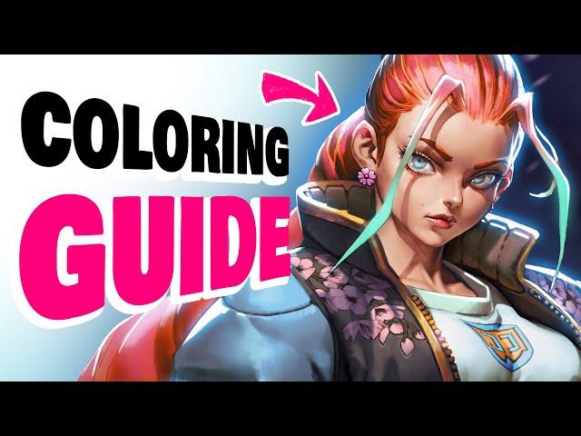  NEW COLORING METHOD (how to color your drawings)