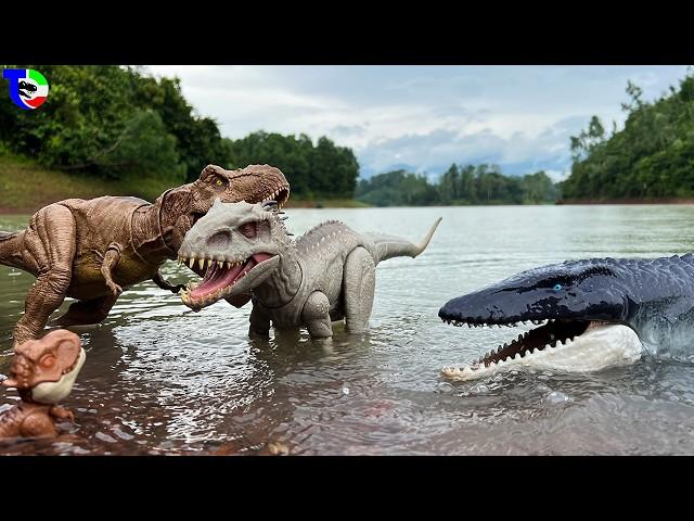 Rexy in Danger Threat from Indominus Rex| Dinosaur Toys Movie