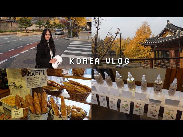 [korea vlog] a day in seoul  bukchon hanok village, myeongdong, anguk bakery, what i eat in korea