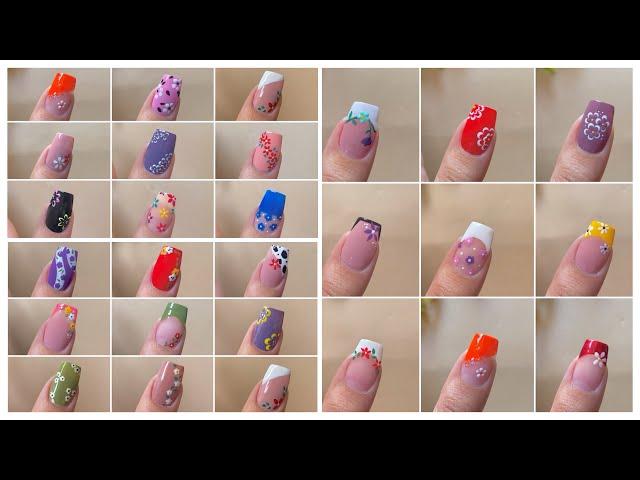 30+ Easy floral nail art designs compilation || Simple nail art at home