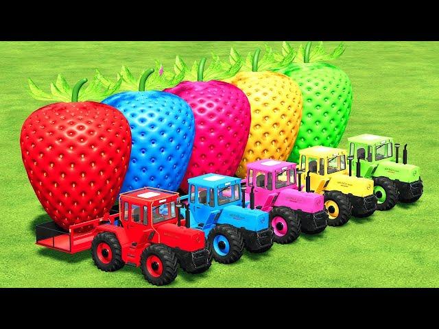 LOAD & TRANSPORTING CARS & CASE TRACTORS - Farming Simulator 22 #942