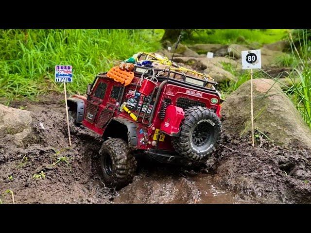 100 Gate Trail w/ My Top Heavy Traxxas TRX4 Defender at UK Scale Nationals