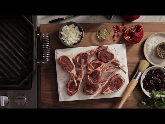 Lamb Chops & Pomegranate Relish - FINEX 12" Cast Iron Grill Pan