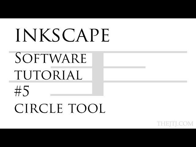 Inkscape Software Tutorial #5 Circle Tool