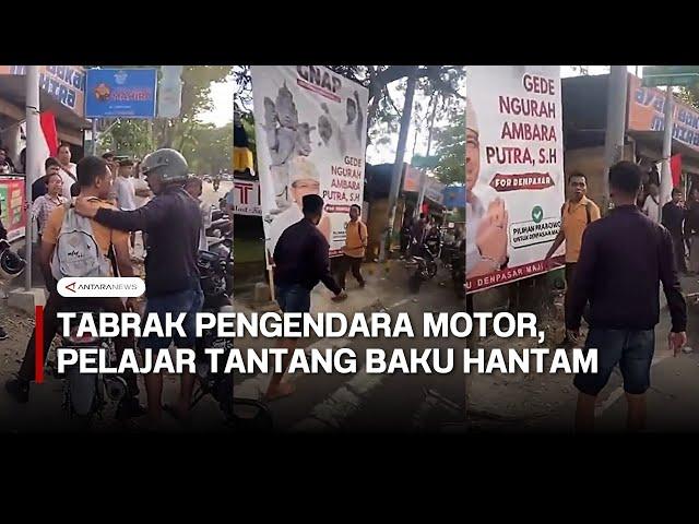 Pelajar mabuk, baku hantam dengan warga