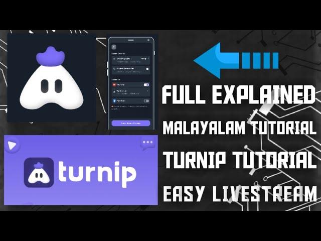 HOW TO LIVE STREAM THROUH TURNIP | MALAYALAM TUTORIAL | ROYAL GAMING MALAYALAM | RGM