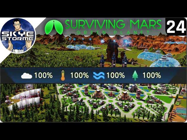 100% TERRAFORMED! - Surviving Mars Green Planet EP 24 - Gameplay & Tips 2019