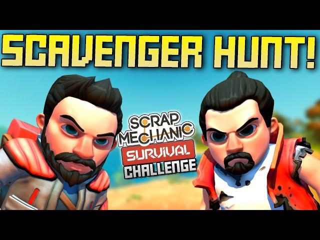 Multiplayer Survival Mode Scavenger Hunt Challenge!  - Scrap Mechanic Multiplayer Monday